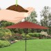 Better Homes and Gardens 8 x 11 ft. Rectangular Aluminum Market Solar Lighted Patio Umbrella - Tuscan   566028252